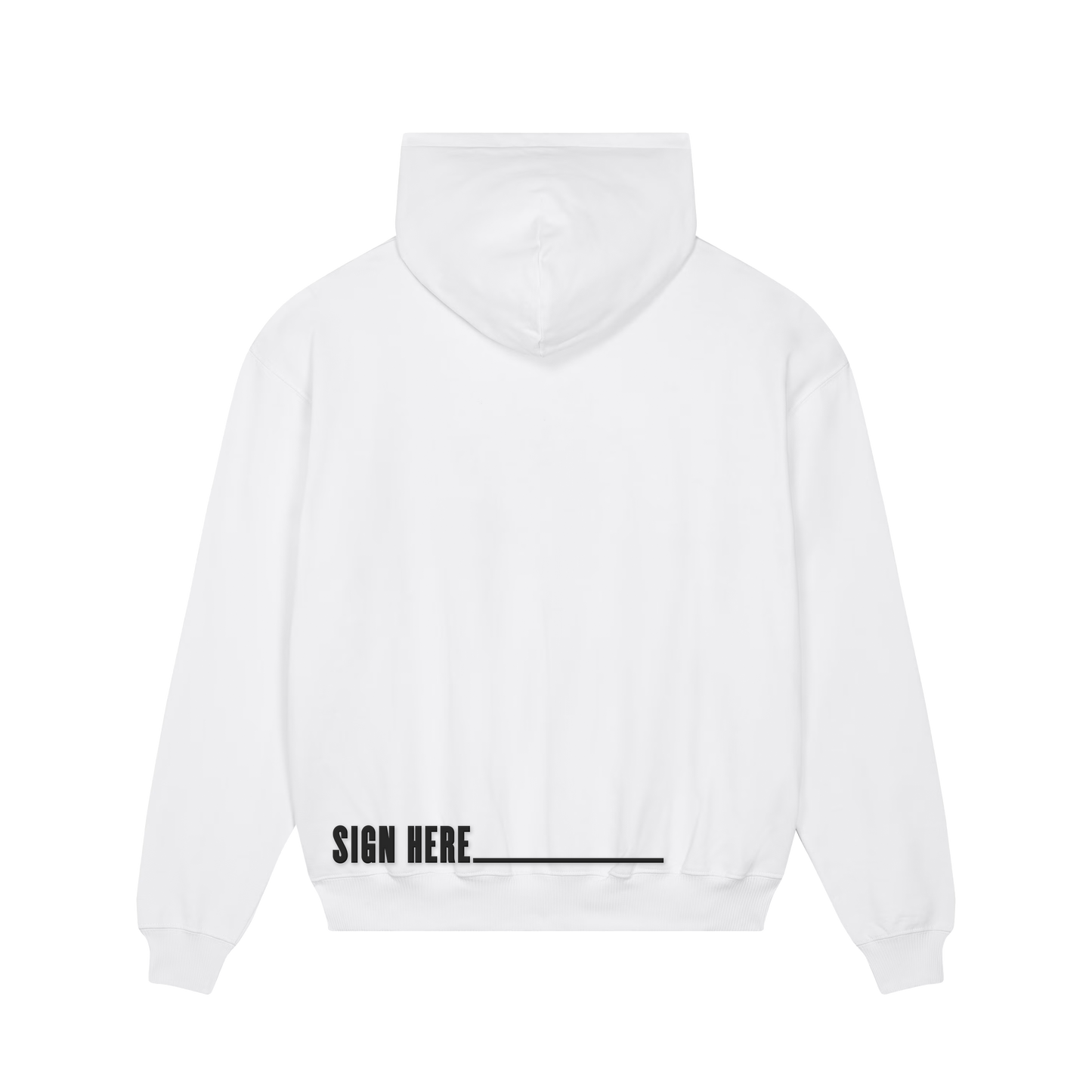 NDA Puff Hoodie White