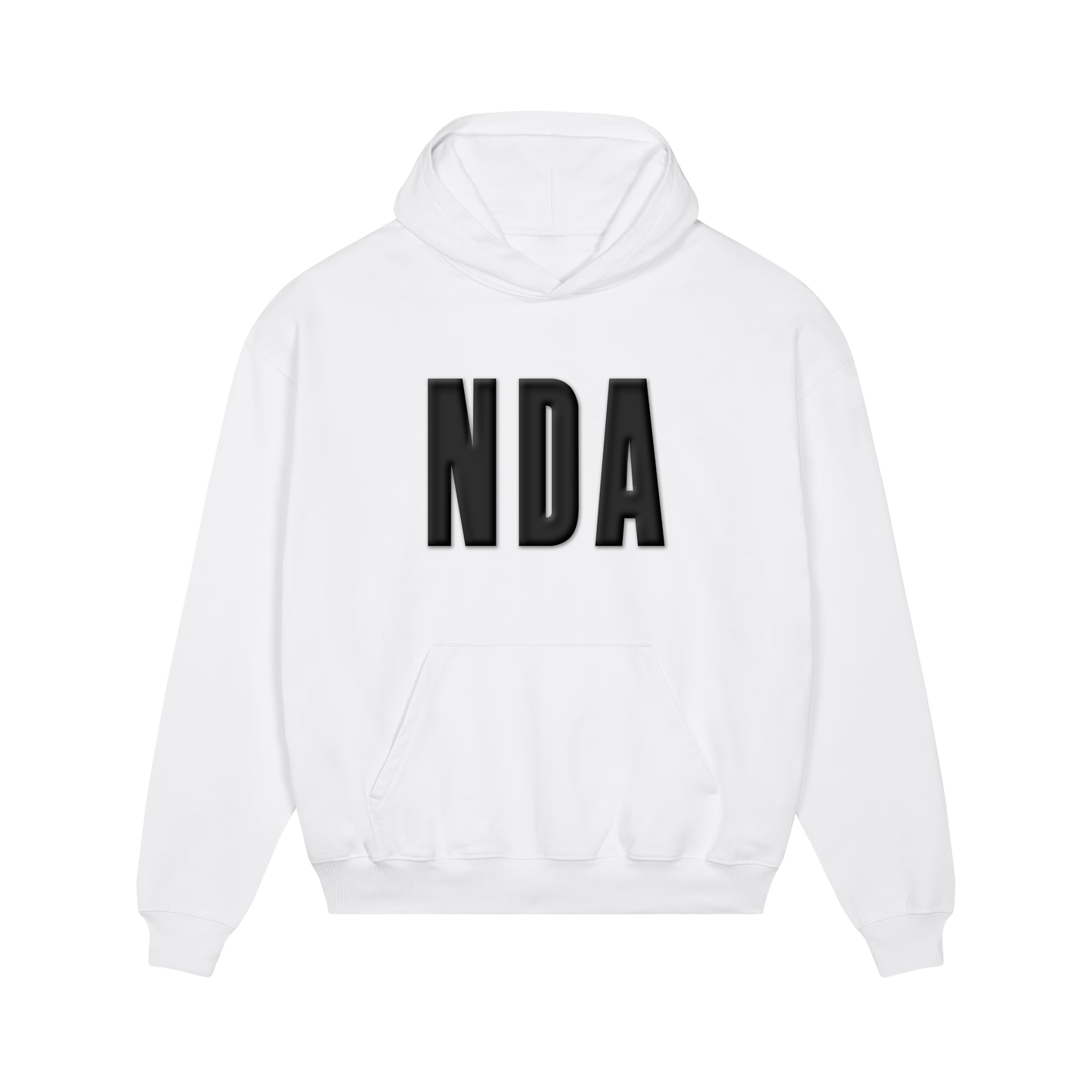 NDA Puff Hoodie White
